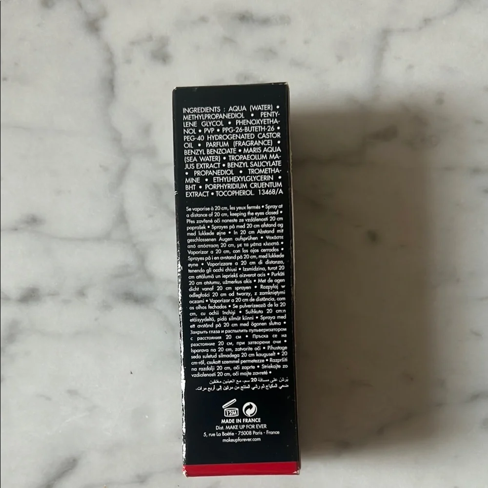 Makeup Forever Black Setting Spray for Flawless Finish